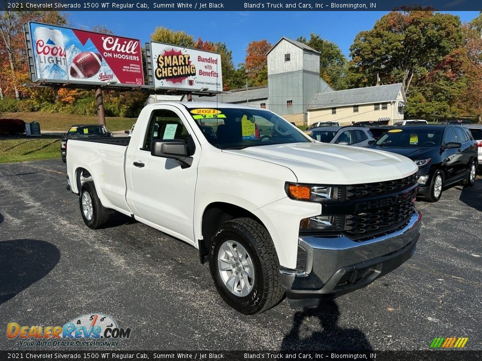 2021 Chevrolet Silverado 1500 WT Regular Cab Summit White / Jet Black Photo #3