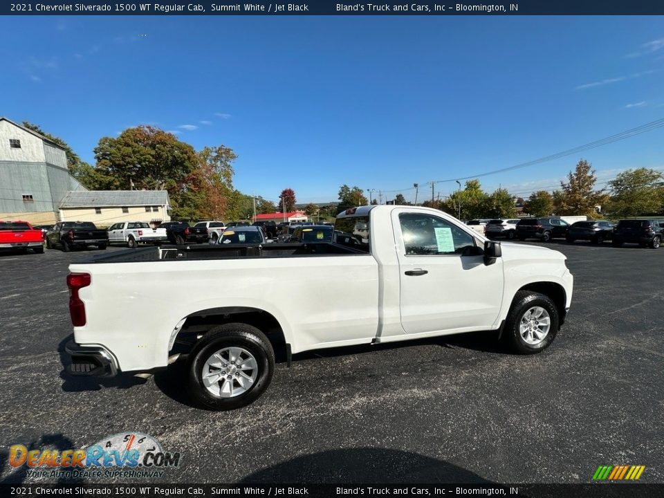 2021 Chevrolet Silverado 1500 WT Regular Cab Summit White / Jet Black Photo #4