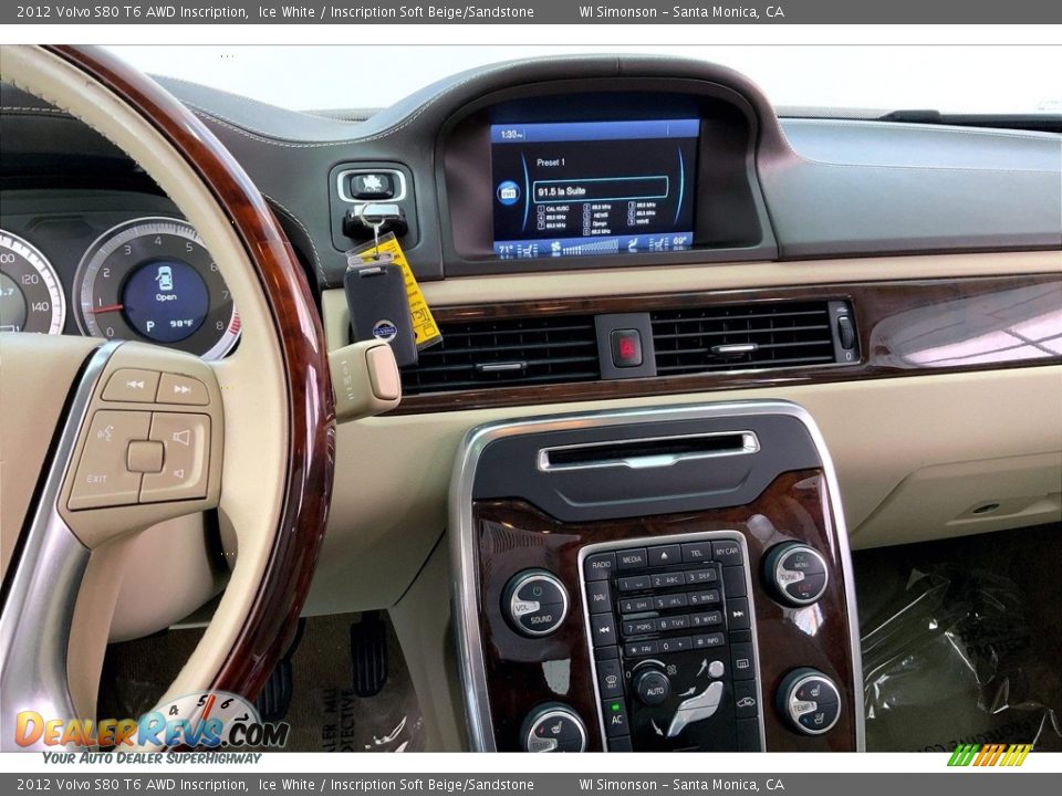 Dashboard of 2012 Volvo S80 T6 AWD Inscription Photo #9