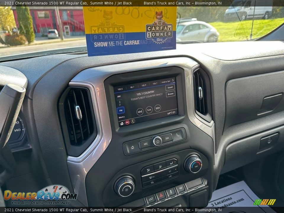 2021 Chevrolet Silverado 1500 WT Regular Cab Summit White / Jet Black Photo #15