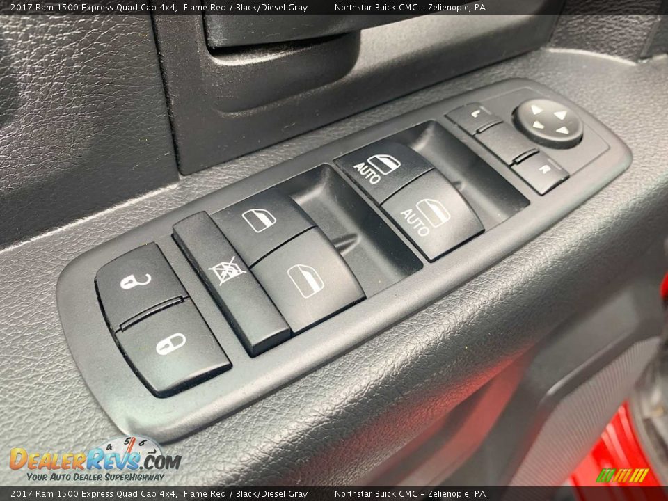 2017 Ram 1500 Express Quad Cab 4x4 Flame Red / Black/Diesel Gray Photo #20