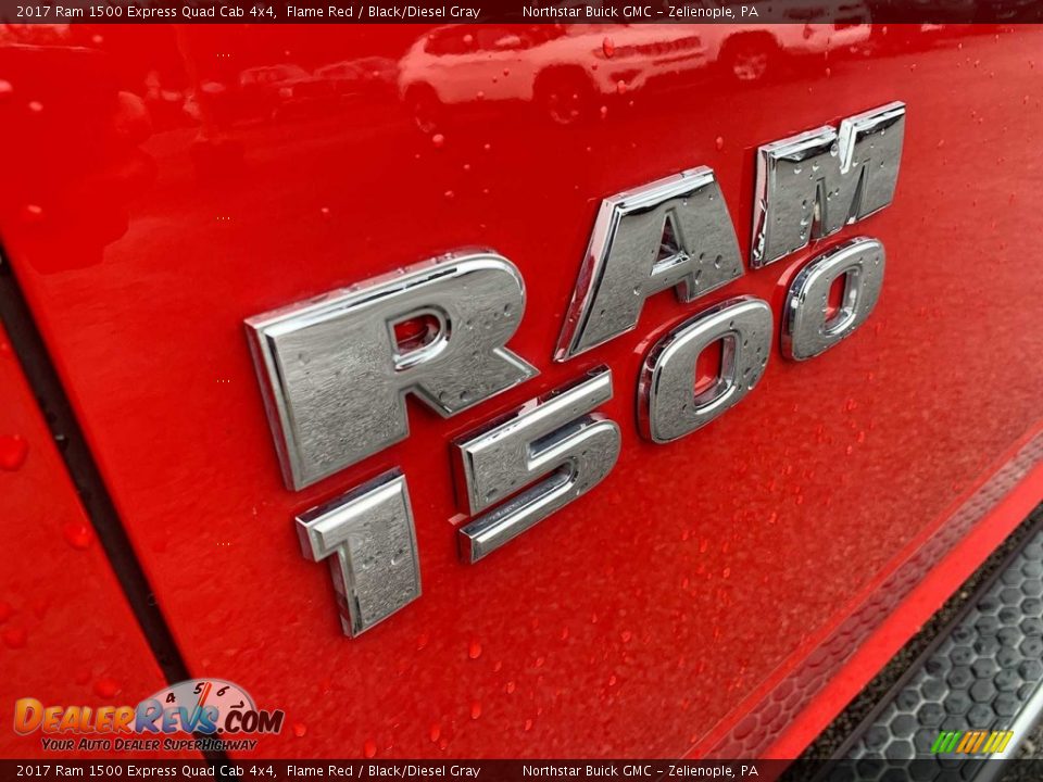 2017 Ram 1500 Express Quad Cab 4x4 Flame Red / Black/Diesel Gray Photo #27