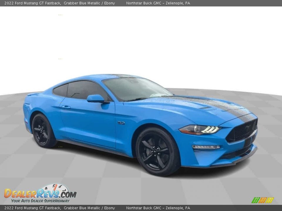 Grabber Blue Metallic 2022 Ford Mustang GT Fastback Photo #2