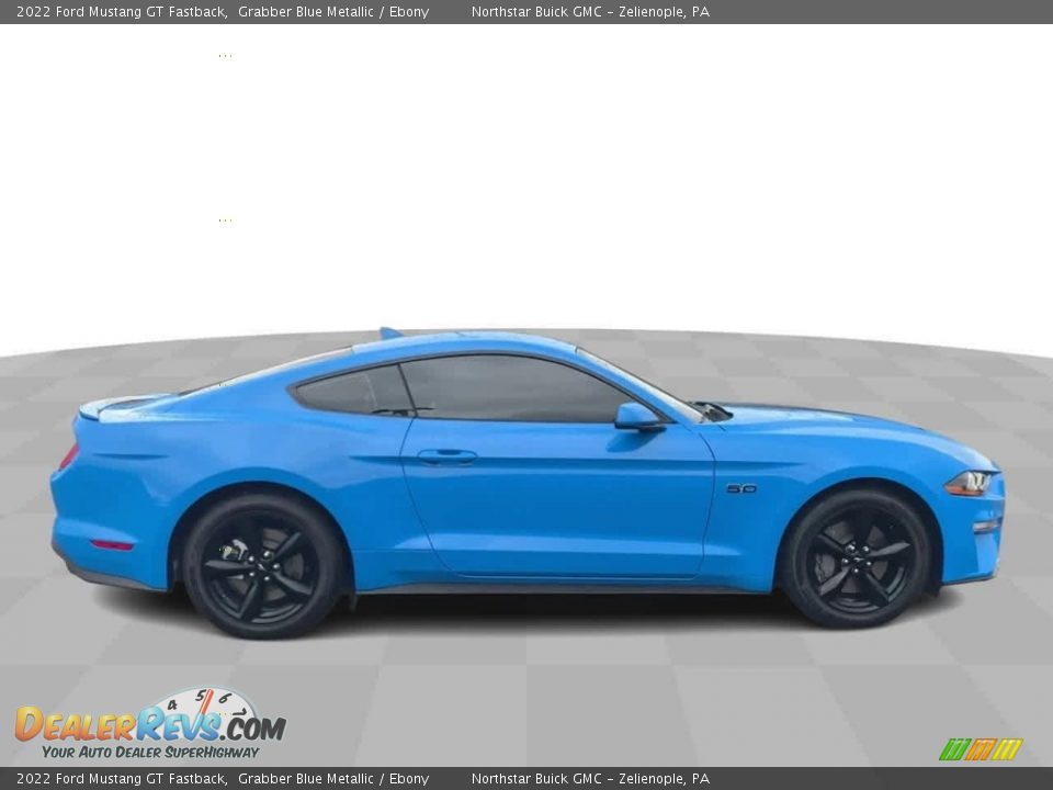 2022 Ford Mustang GT Fastback Grabber Blue Metallic / Ebony Photo #9