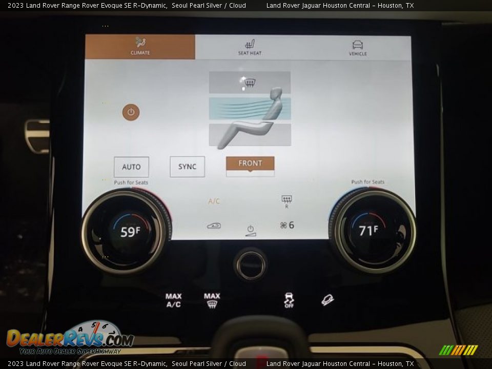 Controls of 2023 Land Rover Range Rover Evoque SE R-Dynamic Photo #26
