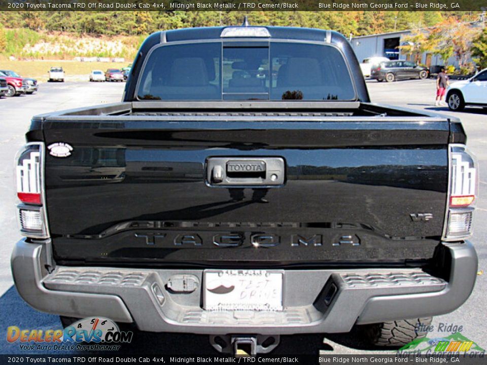 2020 Toyota Tacoma TRD Off Road Double Cab 4x4 Midnight Black Metallic / TRD Cement/Black Photo #4