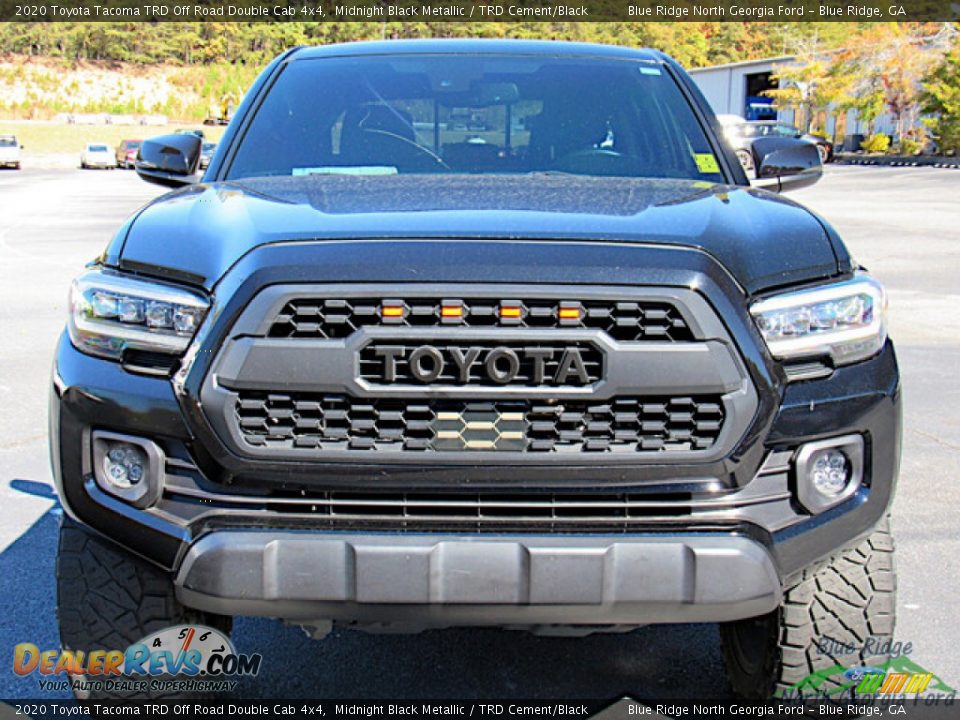 2020 Toyota Tacoma TRD Off Road Double Cab 4x4 Midnight Black Metallic / TRD Cement/Black Photo #8