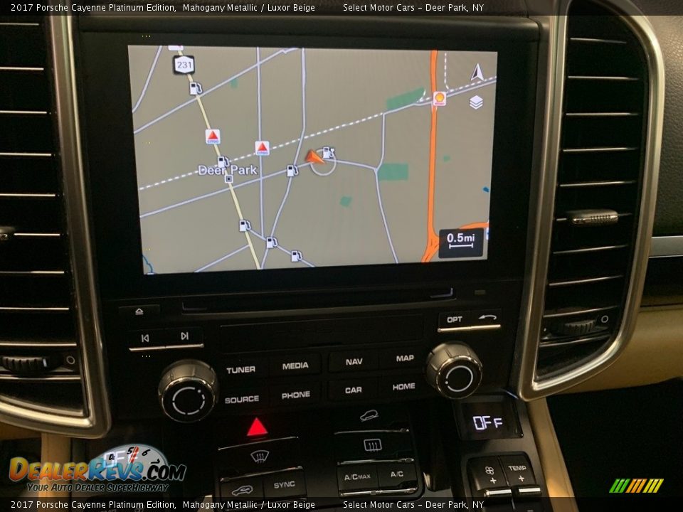 Navigation of 2017 Porsche Cayenne Platinum Edition Photo #10