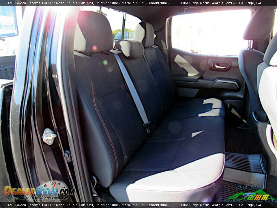 2020 Toyota Tacoma TRD Off Road Double Cab 4x4 Midnight Black Metallic / TRD Cement/Black Photo #13