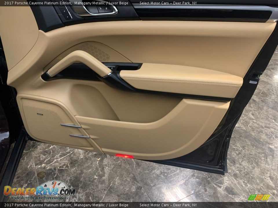 Door Panel of 2017 Porsche Cayenne Platinum Edition Photo #16