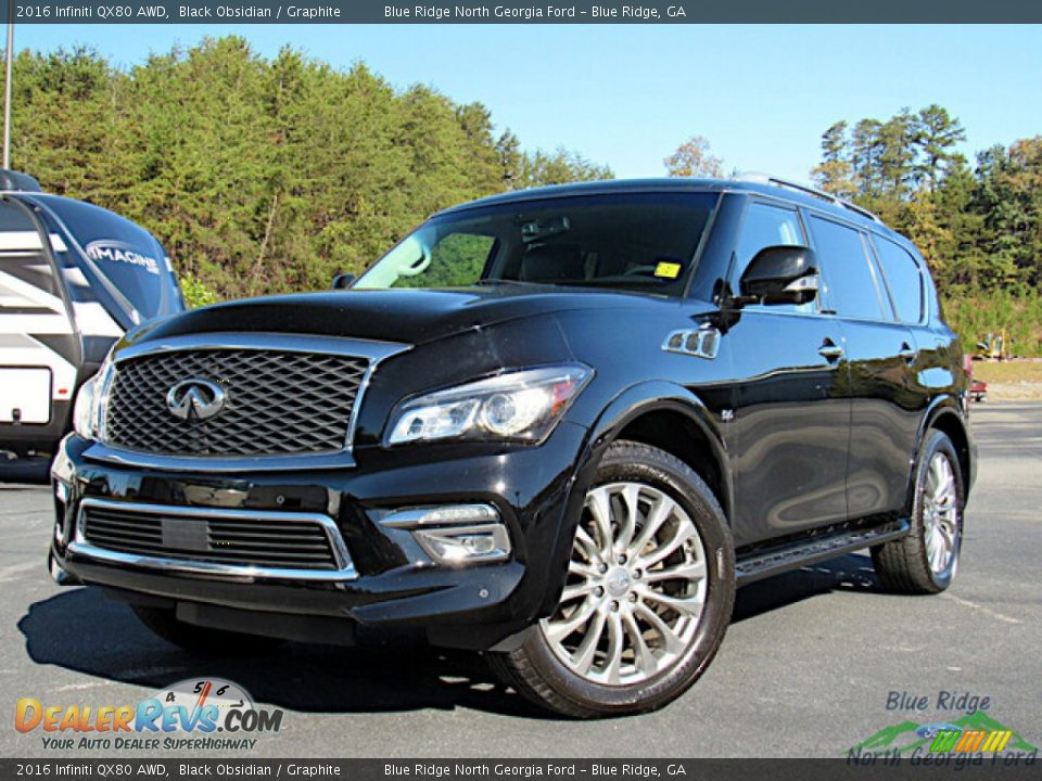 Front 3/4 View of 2016 Infiniti QX80 AWD Photo #1
