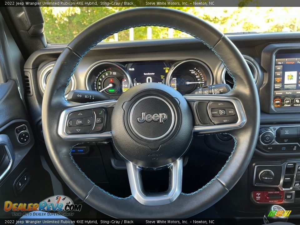 2022 Jeep Wrangler Unlimited Rubicon 4XE Hybrid Steering Wheel Photo #23
