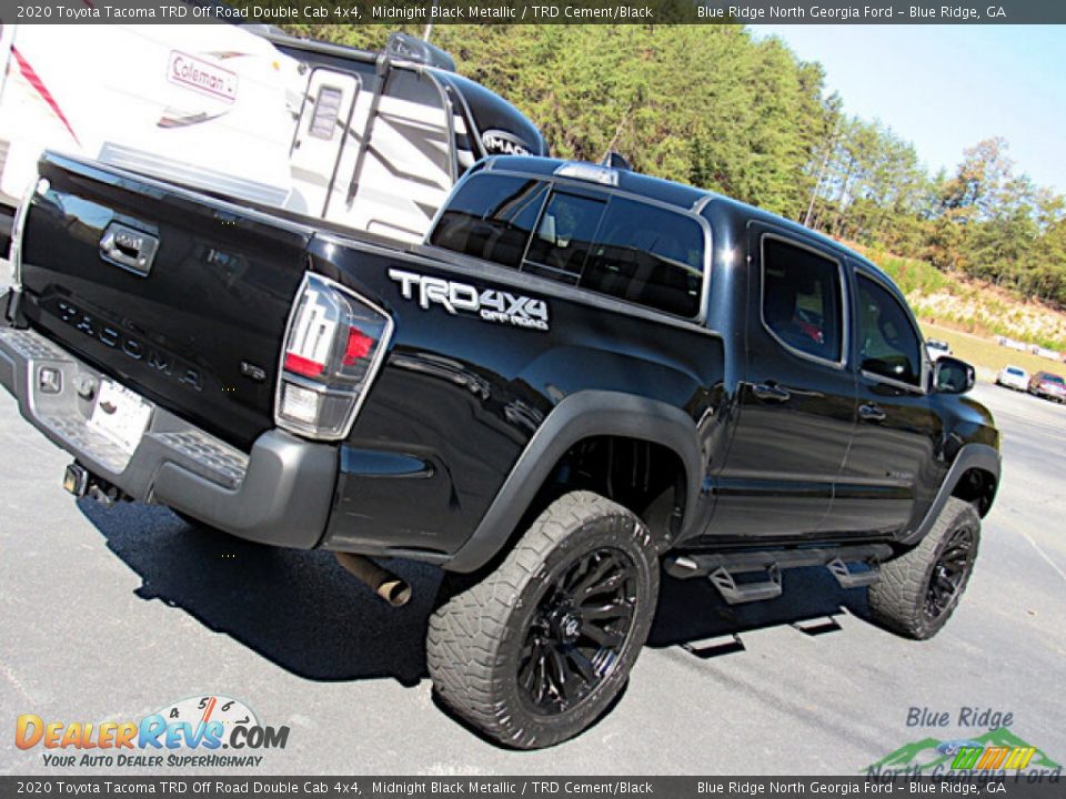 2020 Toyota Tacoma TRD Off Road Double Cab 4x4 Midnight Black Metallic / TRD Cement/Black Photo #26