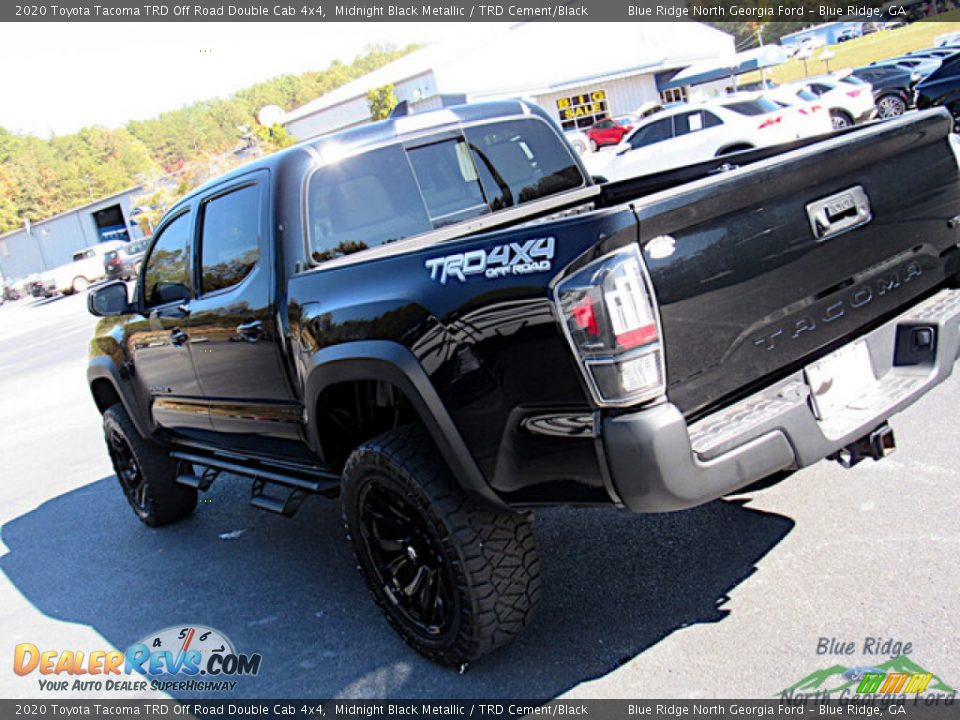 2020 Toyota Tacoma TRD Off Road Double Cab 4x4 Midnight Black Metallic / TRD Cement/Black Photo #27