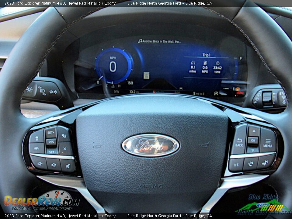 2023 Ford Explorer Platinum 4WD Steering Wheel Photo #19