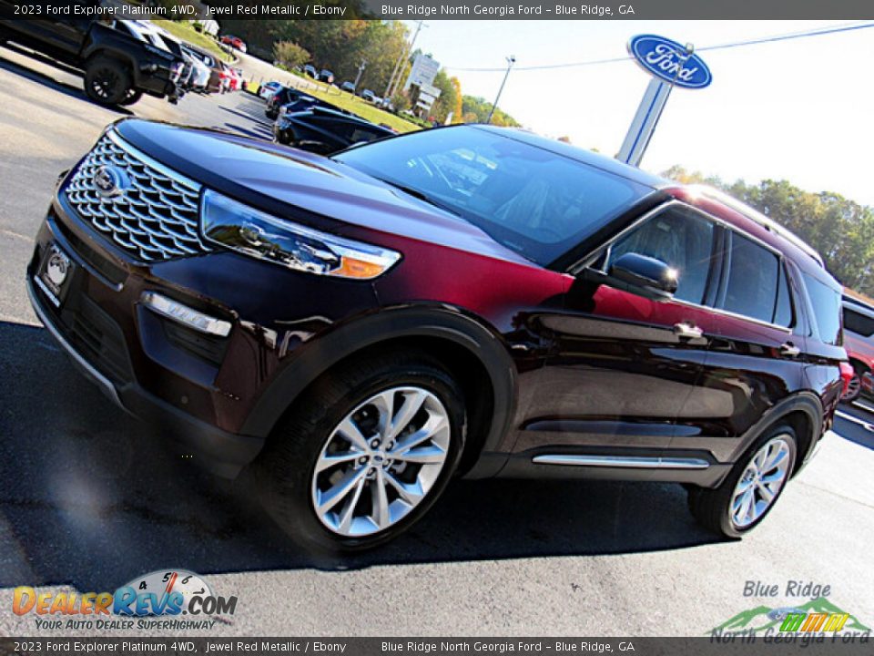 2023 Ford Explorer Platinum 4WD Jewel Red Metallic / Ebony Photo #25