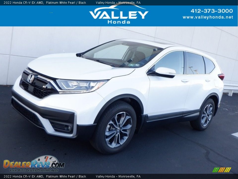 2022 Honda CR-V EX AWD Platinum White Pearl / Black Photo #1