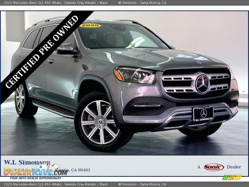 2020 Mercedes-Benz GLS 450 4Matic Selenite Gray Metallic / Black Photo #1