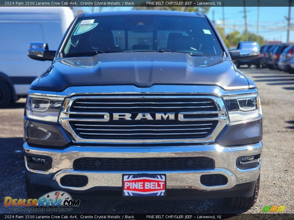 2024 Ram 1500 Laramie Crew Cab 4x4 Granite Crystal Metallic / Black Photo #2