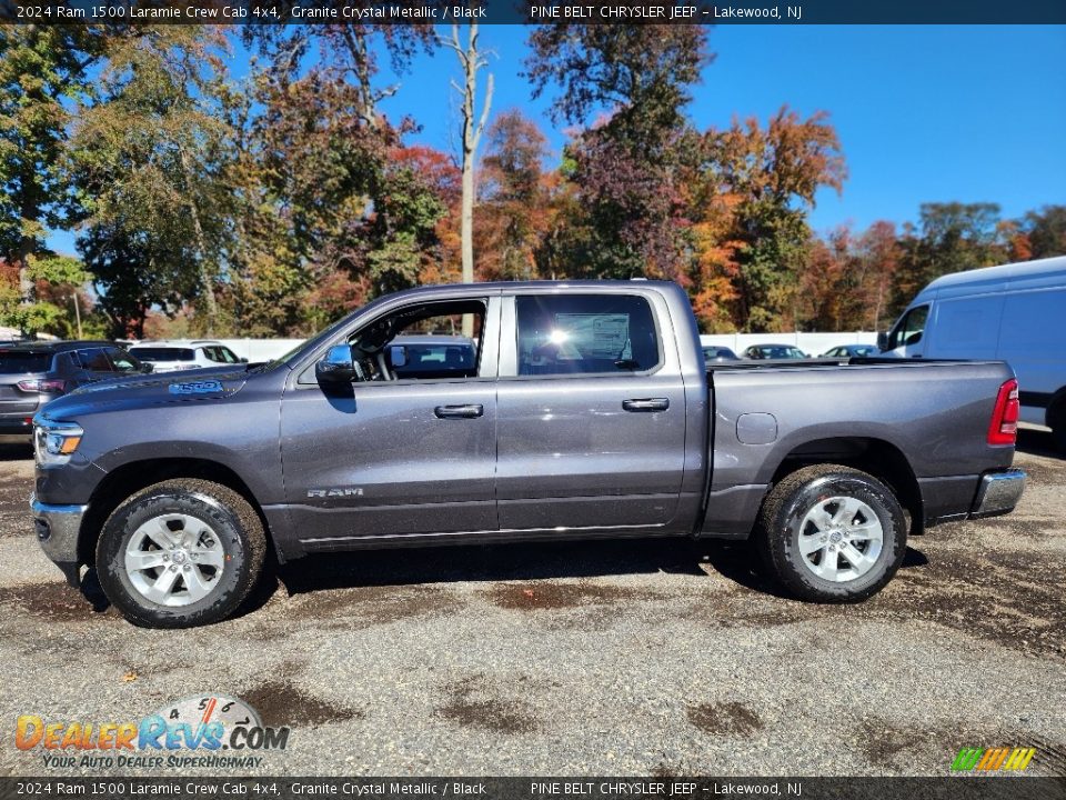 Granite Crystal Metallic 2024 Ram 1500 Laramie Crew Cab 4x4 Photo #3