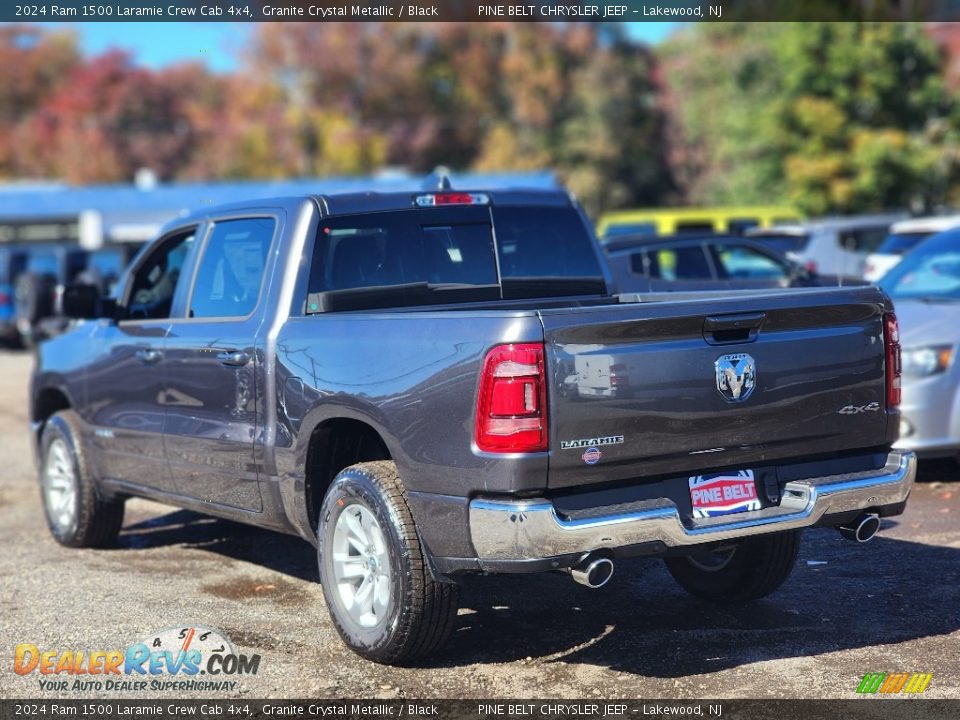 2024 Ram 1500 Laramie Crew Cab 4x4 Granite Crystal Metallic / Black Photo #4