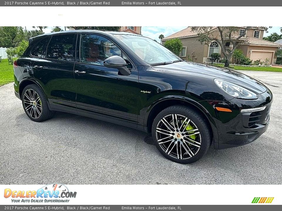 Black 2017 Porsche Cayenne S E-Hybrid Photo #5