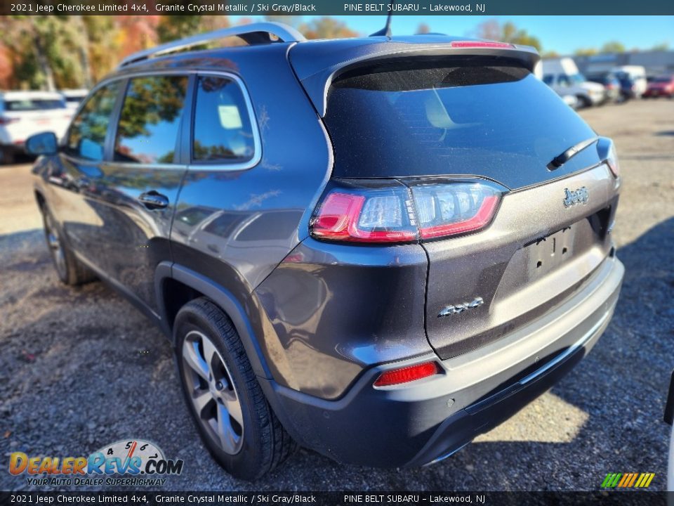 2021 Jeep Cherokee Limited 4x4 Granite Crystal Metallic / Ski Gray/Black Photo #3