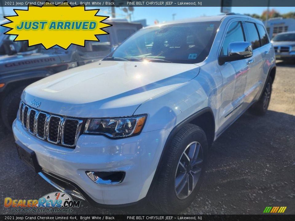 2021 Jeep Grand Cherokee Limited 4x4 Bright White / Black Photo #1