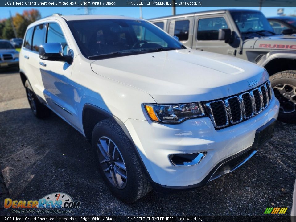 2021 Jeep Grand Cherokee Limited 4x4 Bright White / Black Photo #2