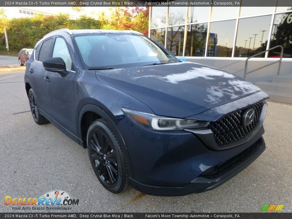 2024 Mazda CX-5 Turbo Premium AWD Deep Crystal Blue Mica / Black Photo #9