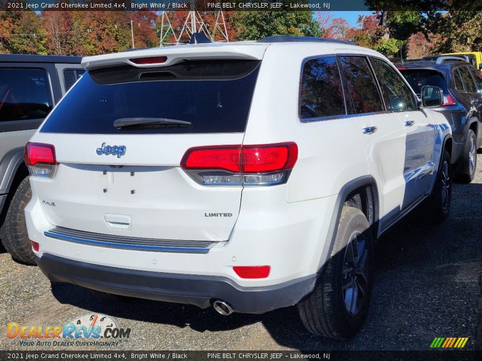 2021 Jeep Grand Cherokee Limited 4x4 Bright White / Black Photo #3