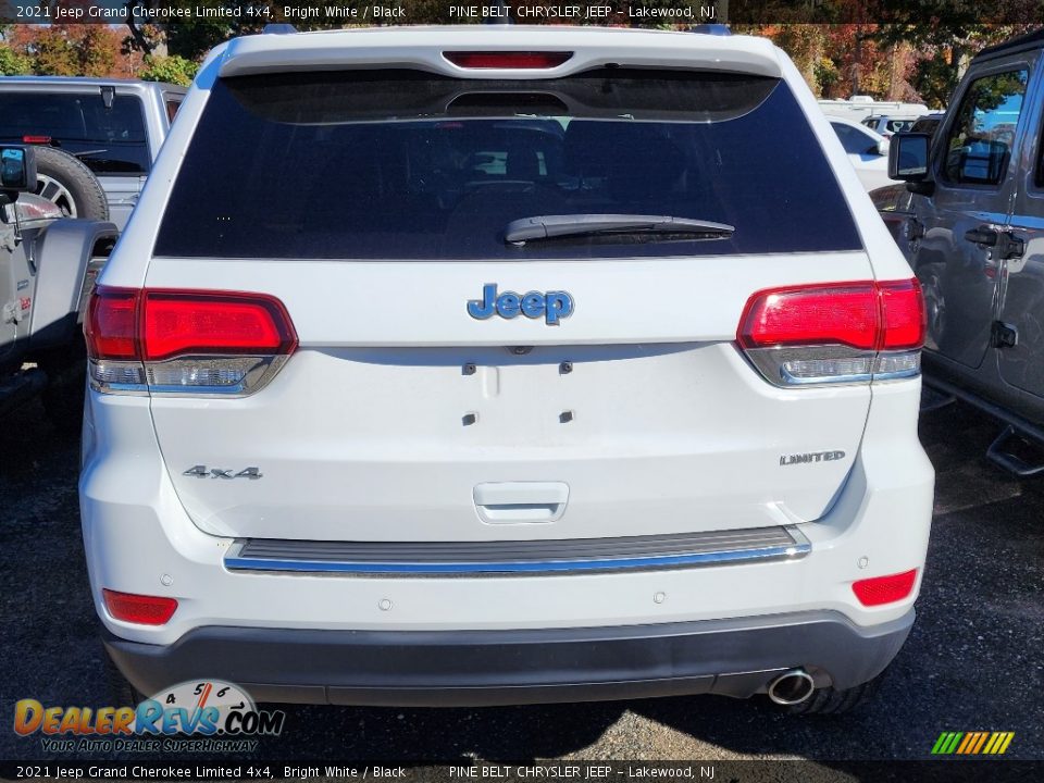 2021 Jeep Grand Cherokee Limited 4x4 Bright White / Black Photo #4