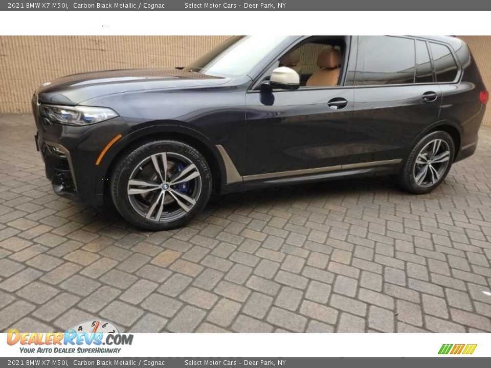 2021 BMW X7 M50i Carbon Black Metallic / Cognac Photo #1