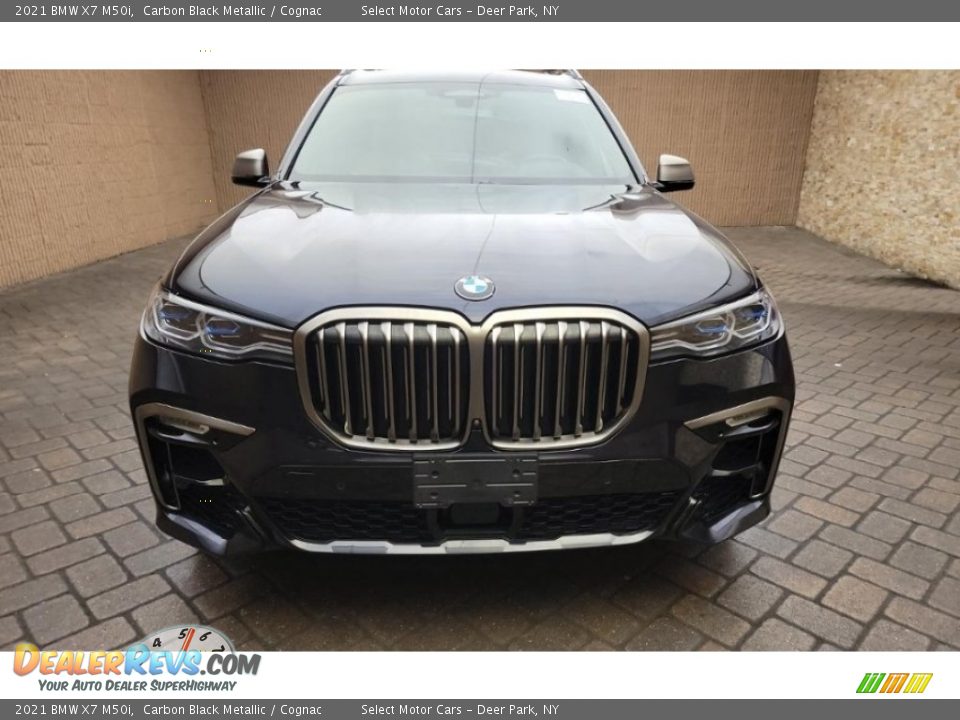 2021 BMW X7 M50i Carbon Black Metallic / Cognac Photo #2