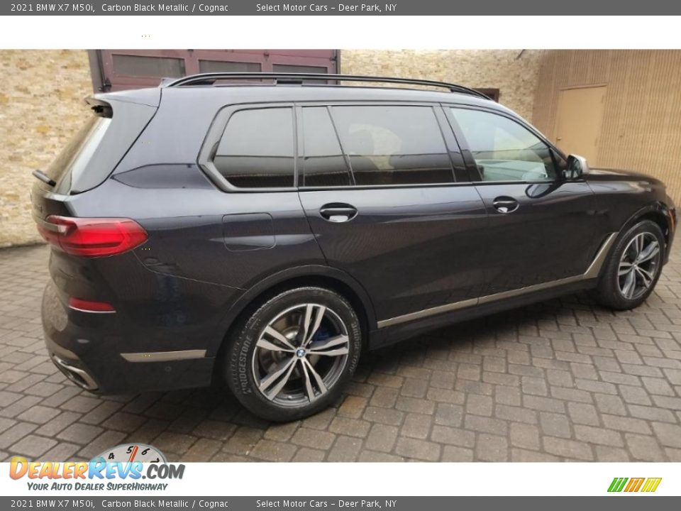 2021 BMW X7 M50i Carbon Black Metallic / Cognac Photo #4