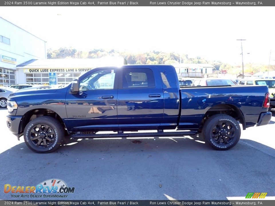 Patriot Blue Pearl 2024 Ram 3500 Laramie Night Edition Mega Cab 4x4 Photo #2