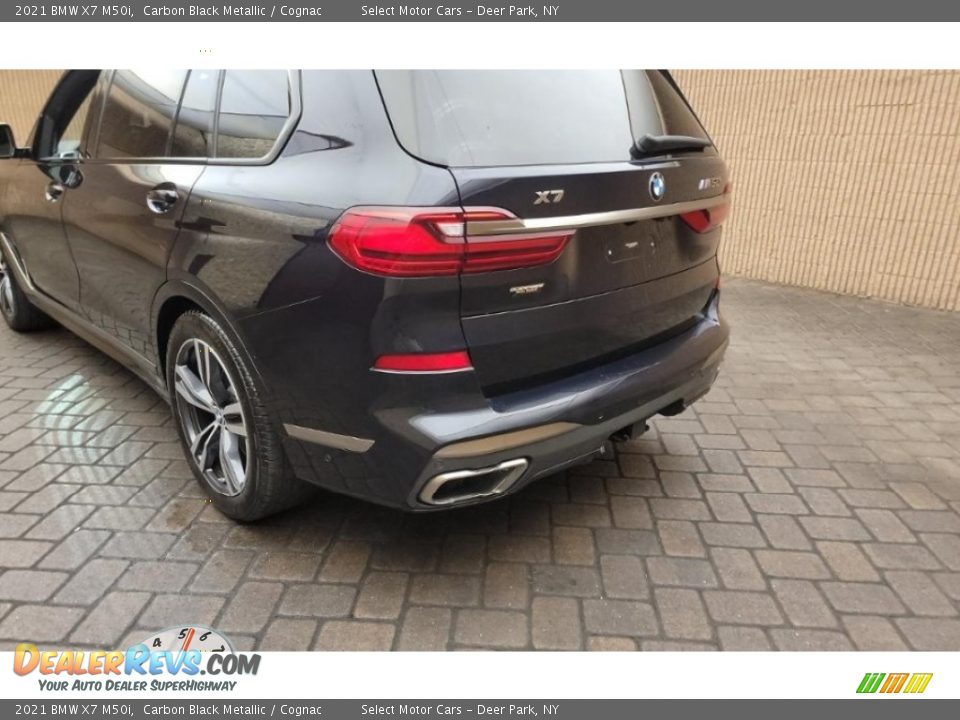 2021 BMW X7 M50i Carbon Black Metallic / Cognac Photo #6