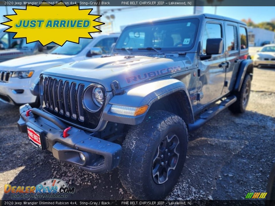 2020 Jeep Wrangler Unlimited Rubicon 4x4 Sting-Gray / Black Photo #1