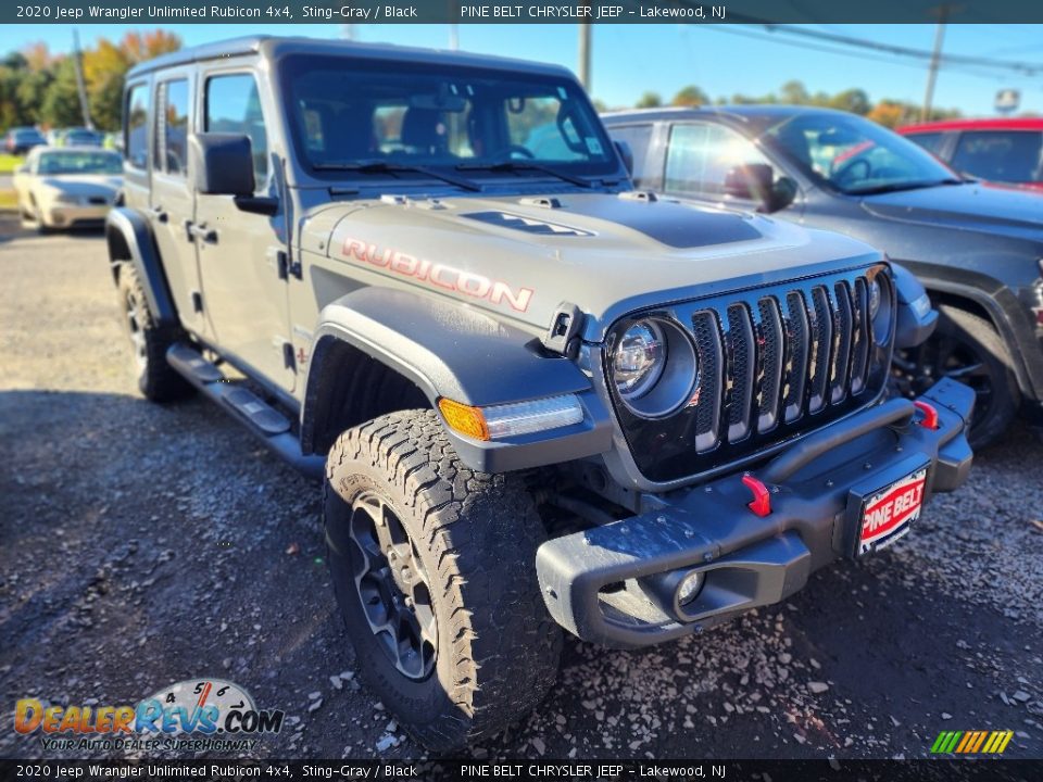 2020 Jeep Wrangler Unlimited Rubicon 4x4 Sting-Gray / Black Photo #2