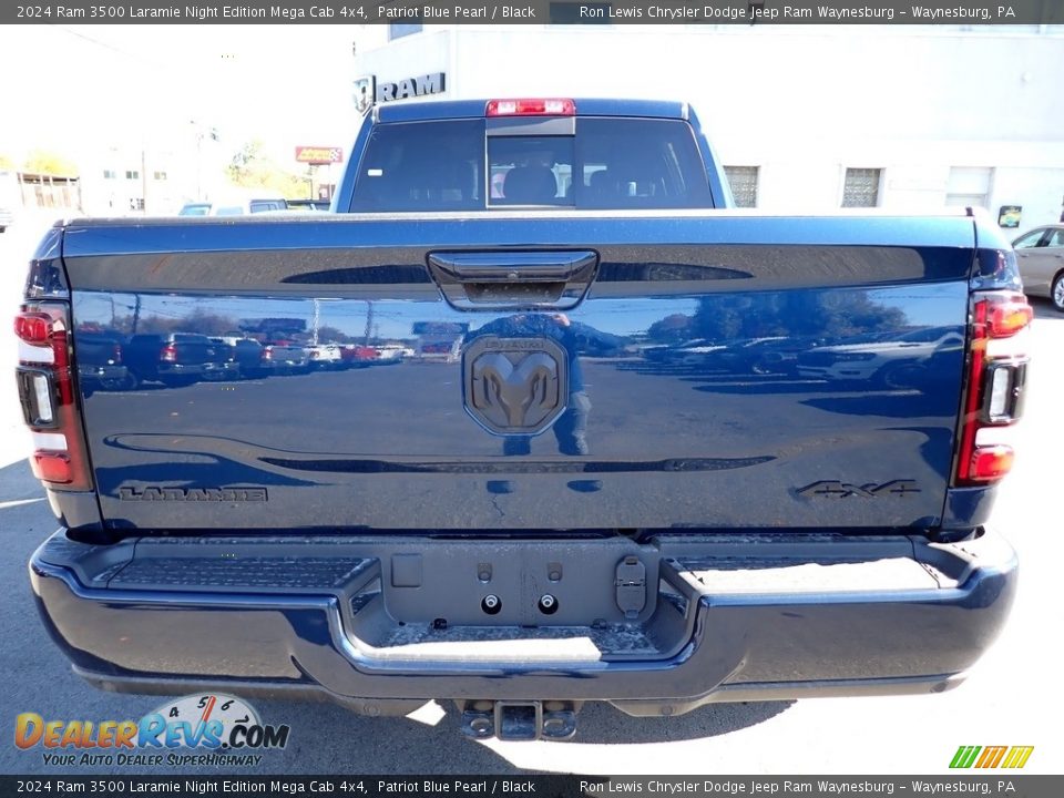 Patriot Blue Pearl 2024 Ram 3500 Laramie Night Edition Mega Cab 4x4 Photo #4