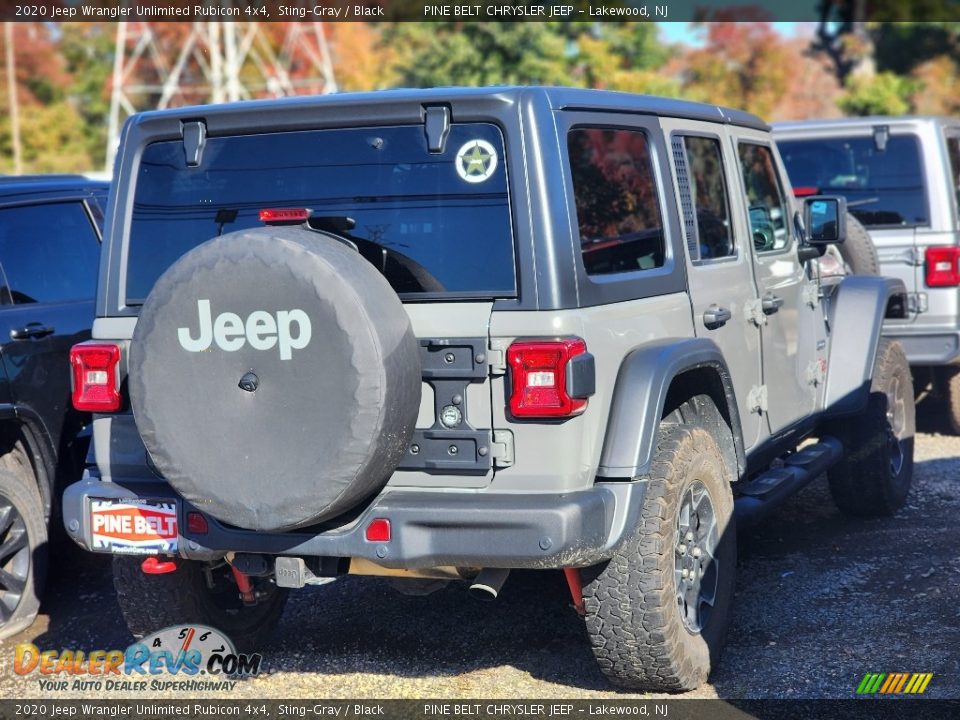 2020 Jeep Wrangler Unlimited Rubicon 4x4 Sting-Gray / Black Photo #3