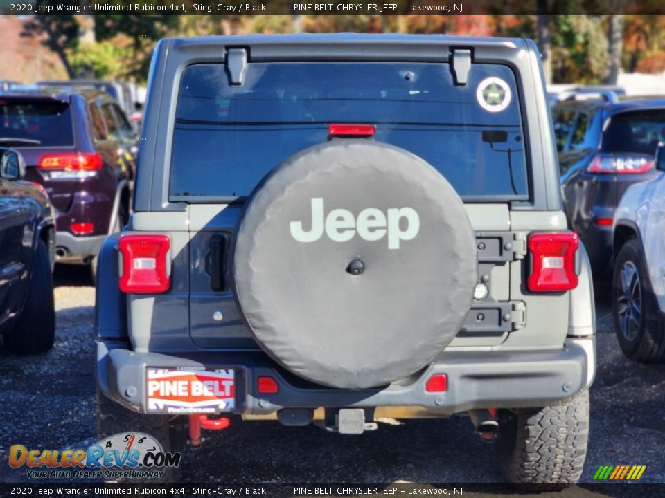 2020 Jeep Wrangler Unlimited Rubicon 4x4 Sting-Gray / Black Photo #4