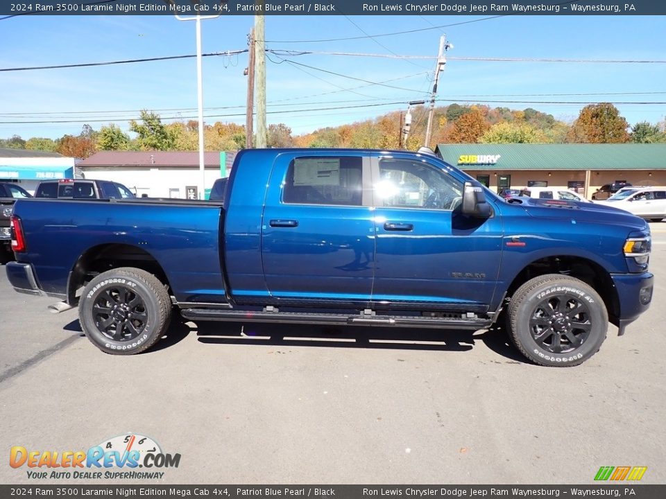 Patriot Blue Pearl 2024 Ram 3500 Laramie Night Edition Mega Cab 4x4 Photo #7