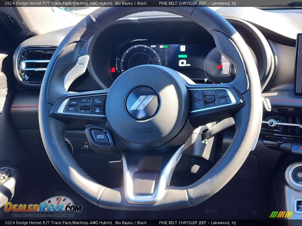 2024 Dodge Hornet R/T Track Pack/Blacktop AWD Hybrid Steering Wheel Photo #13
