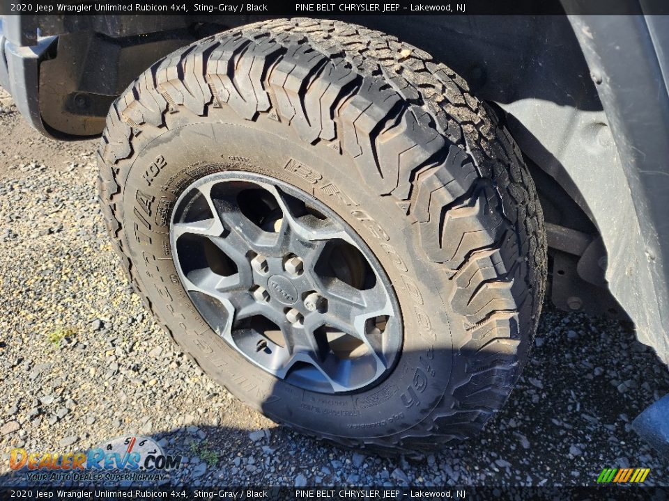 2020 Jeep Wrangler Unlimited Rubicon 4x4 Sting-Gray / Black Photo #6