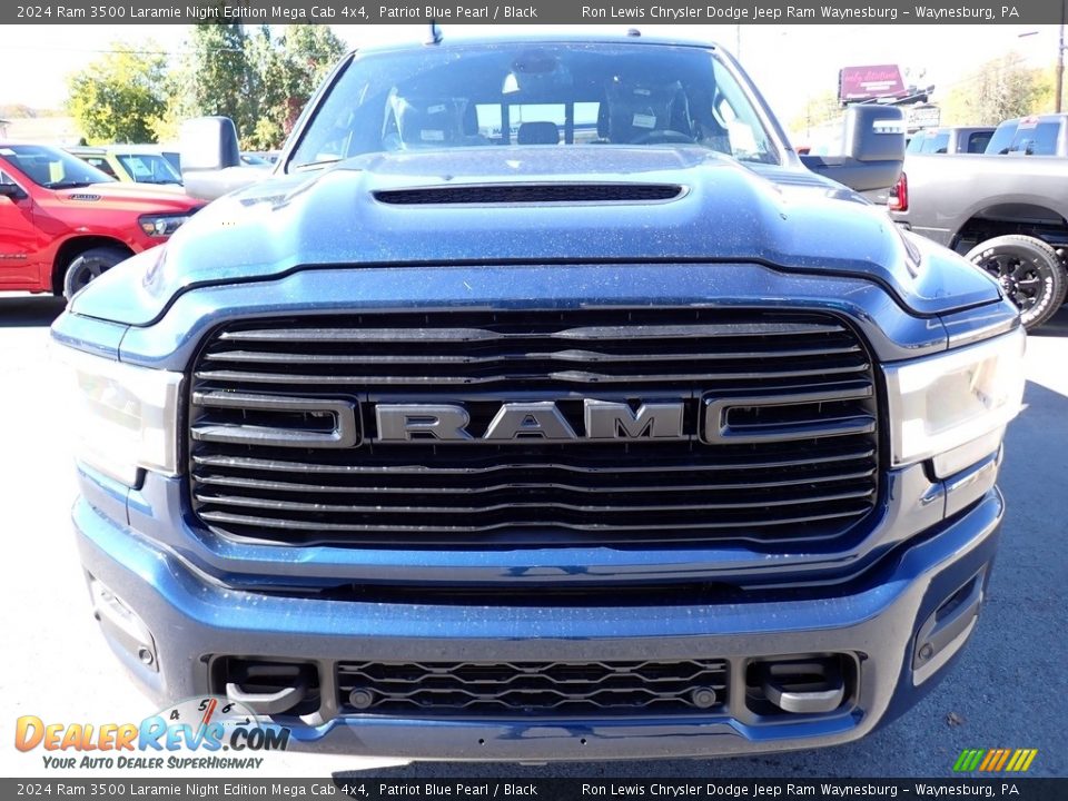 2024 Ram 3500 Laramie Night Edition Mega Cab 4x4 Patriot Blue Pearl / Black Photo #9
