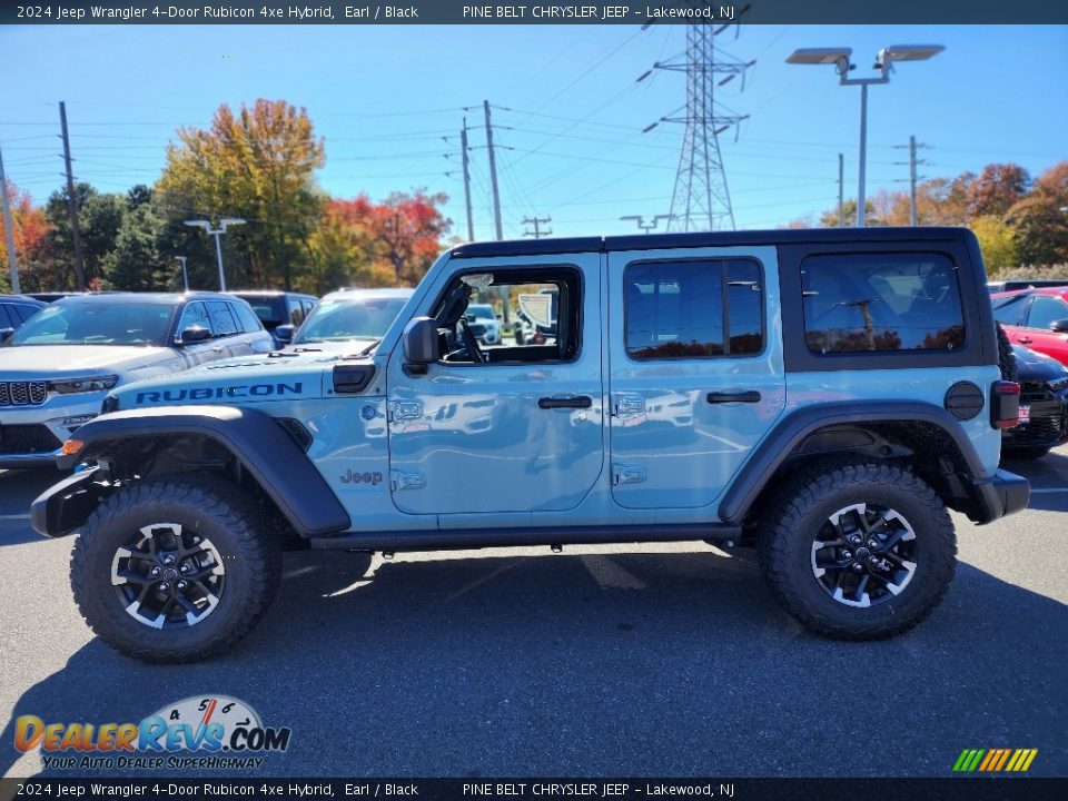 2024 Jeep Wrangler 4-Door Rubicon 4xe Hybrid Earl / Black Photo #3