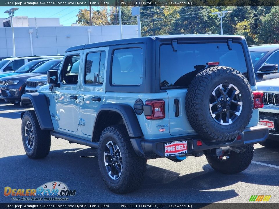 2024 Jeep Wrangler 4-Door Rubicon 4xe Hybrid Earl / Black Photo #4