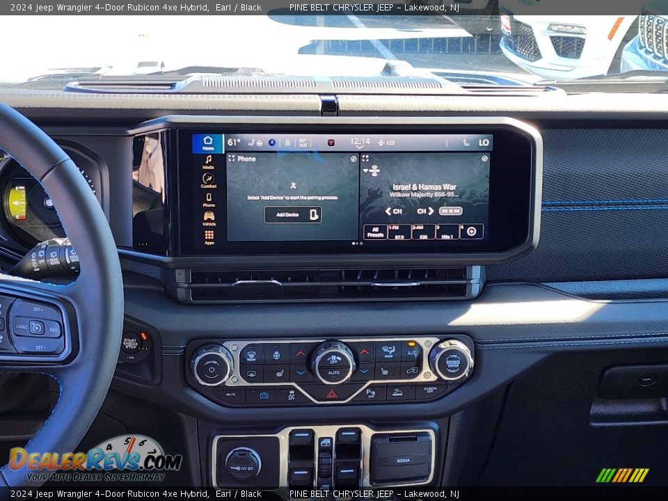 Controls of 2024 Jeep Wrangler 4-Door Rubicon 4xe Hybrid Photo #12