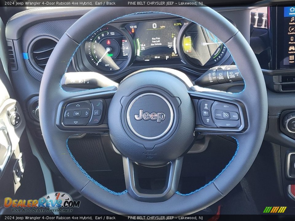 2024 Jeep Wrangler 4-Door Rubicon 4xe Hybrid Steering Wheel Photo #13